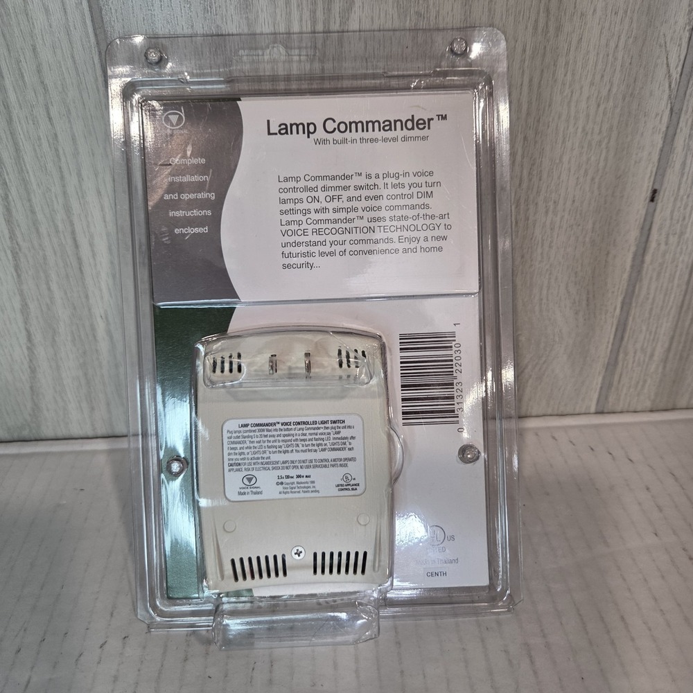 Lamp Commander Voice Operated Lamp Switch and Dimmer NEW Sealed Ingraham - Picture 2 of 2